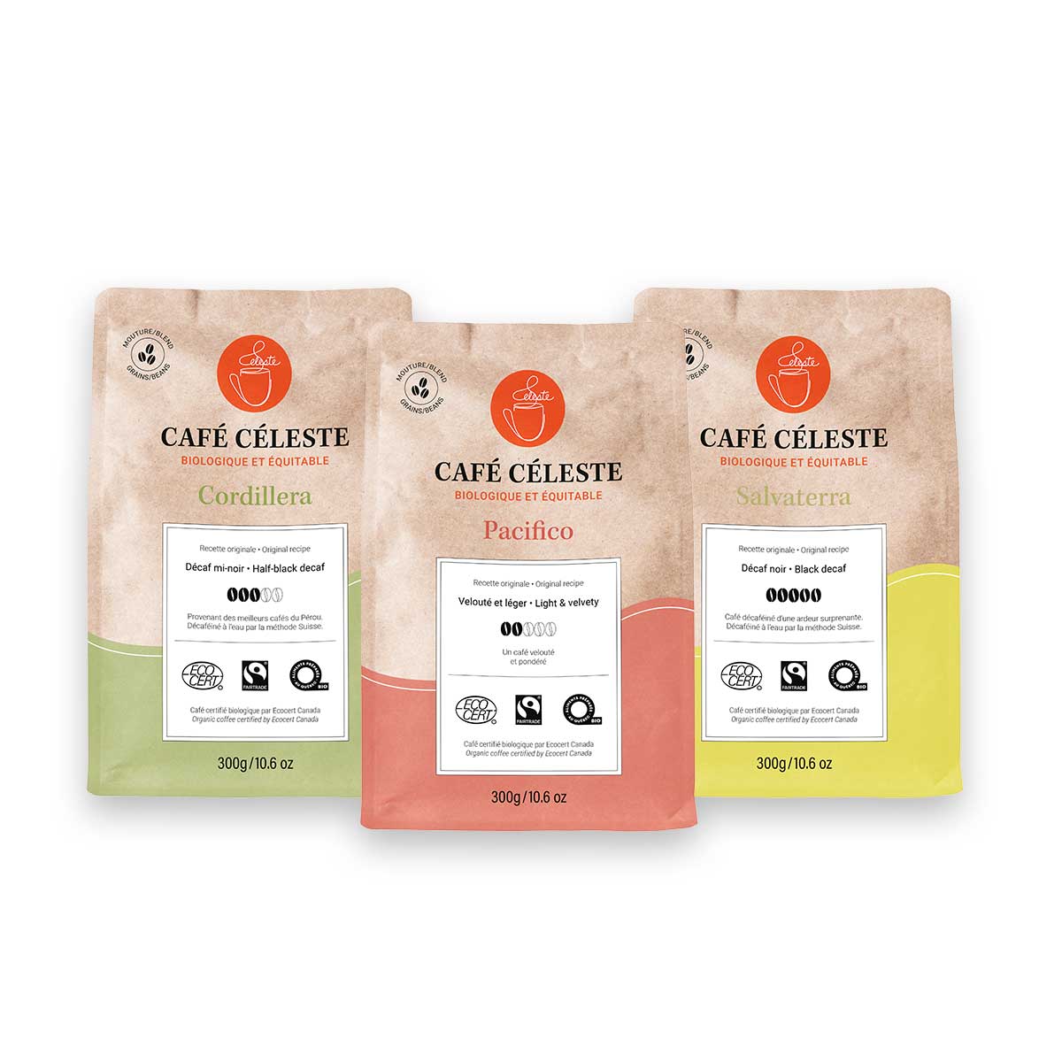 Coffret de café biologique et équitable | Décaféiné et velouté